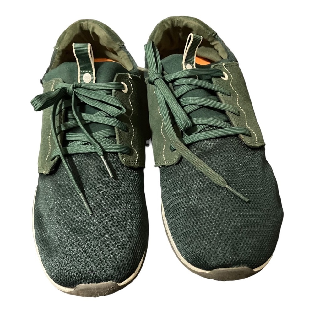 Cushe Mellow Sneakers Green Orange Insole Size 13
